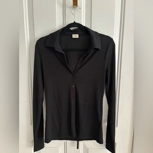 A&F blouse button down